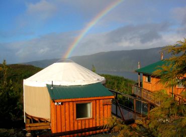 Yurt of the Setting Sun at Soule Creek Lodge, Port Renfrew